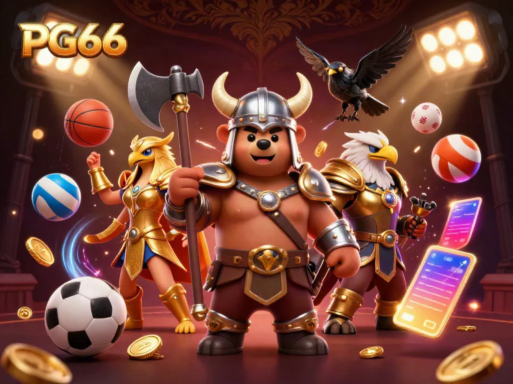 Players enjoy thrilling gaming experiences at PG66 with vibrant characters and dynamic gameplay.