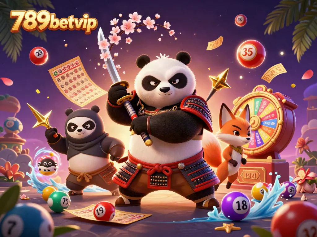 Engage in thrilling games at 789betvip with samurai panda, ninja fox, and magical elements.