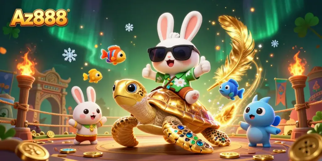 Experience thrilling gaming with Az888: A lucky rabbit and turtle adventure in the casino