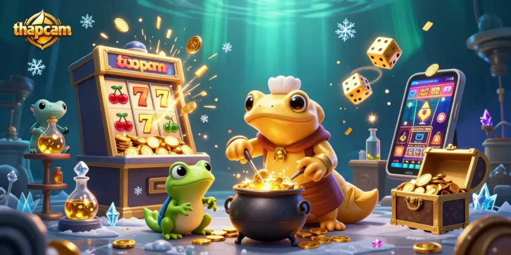 Experience thrilling wins with thapcam while the golden salamander transfigures metals into coins.