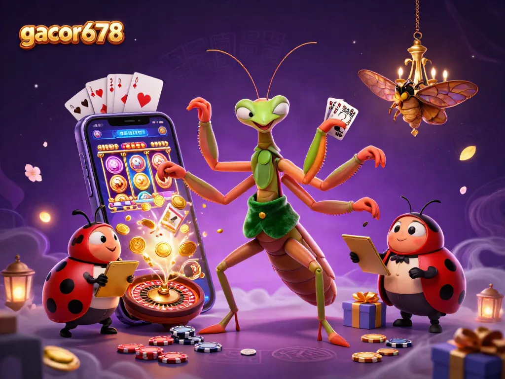 Experience the thrilling action at gacor678 with 3D cartoon characters engaging in vibrant casino games.