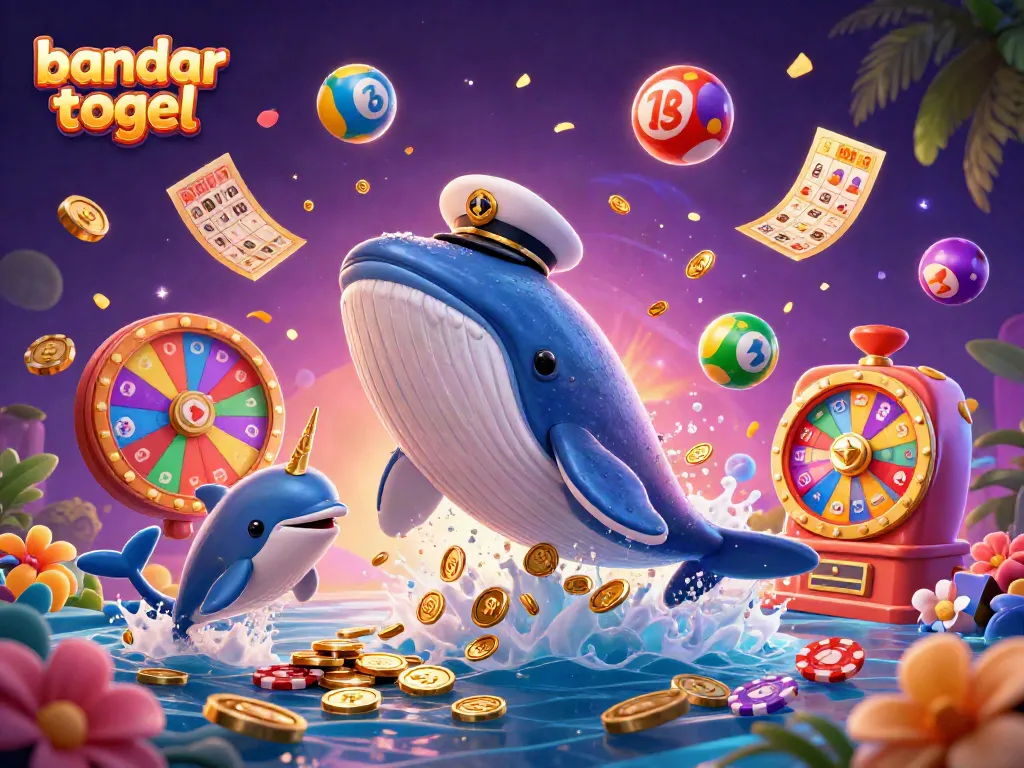 Mengakses bandar togel dengan cara menarik melalui ilustrasi 3D kapal ikan raksasa dan kawan-kawannya dalam lautan koin