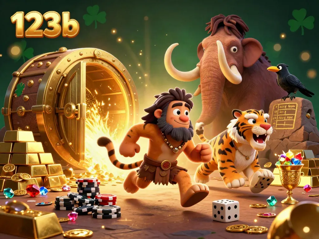 Experience the thrill of wagering at 123b's prehistoric casino, filled with treasures and exciting activities.
