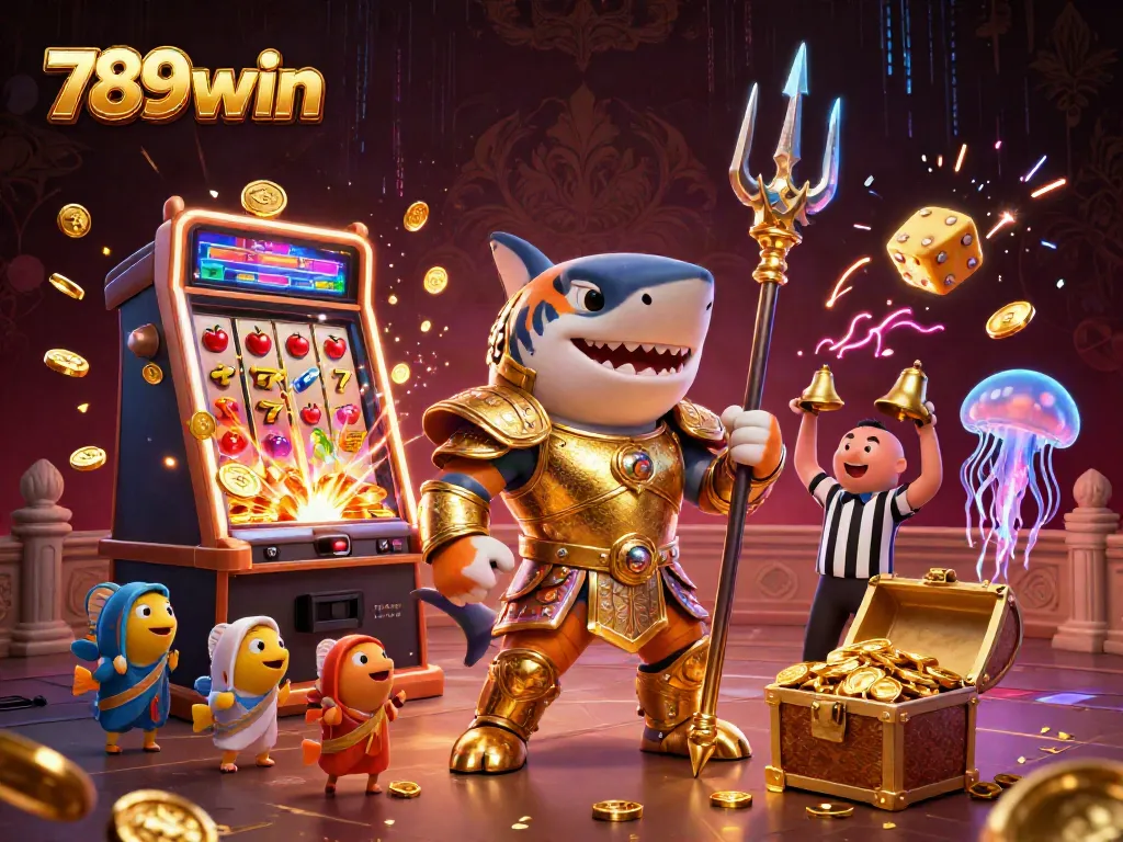 Engage in thrilling casino excitement with 789win, featuring a vibrant underwater colosseum scene.