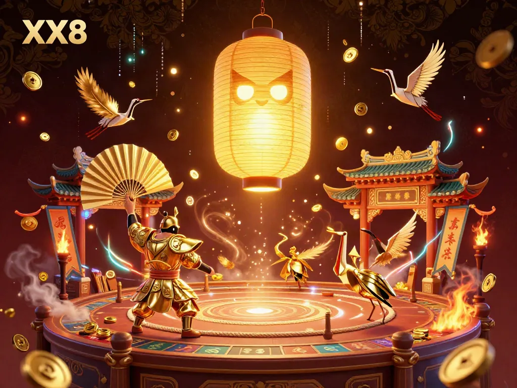 Engage with the immersive gaming world at XX8, showcasing colorful characters in a vibrant casino atmosphere.