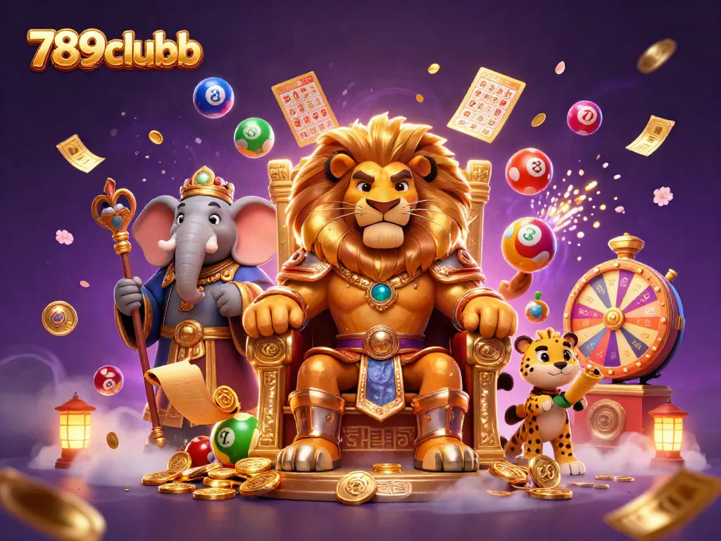 Experience thrilling gameplay with 789clubb's vibrant lottery balls and iconic characters.