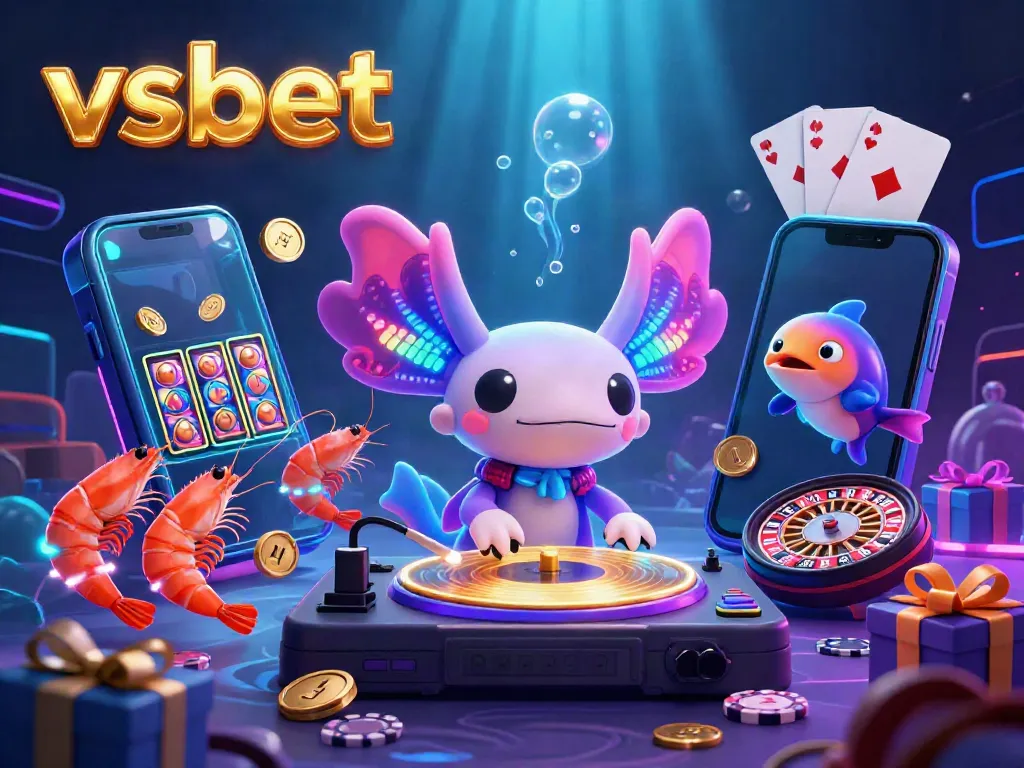 Experience thrilling underwater slots action with the vibrant energy of vsbet in a dynamic 3D scene.