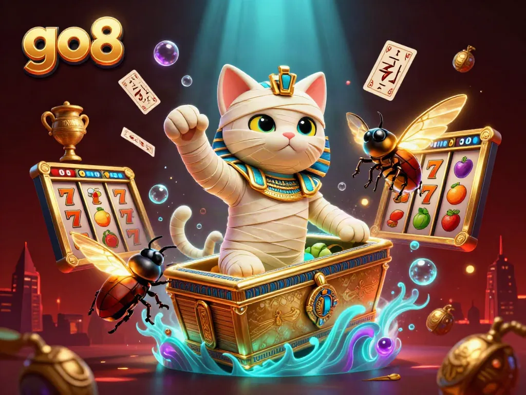 Engage with go8's thrilling jackpot games featuring an ancient Egyptian theme and vibrant visuals.