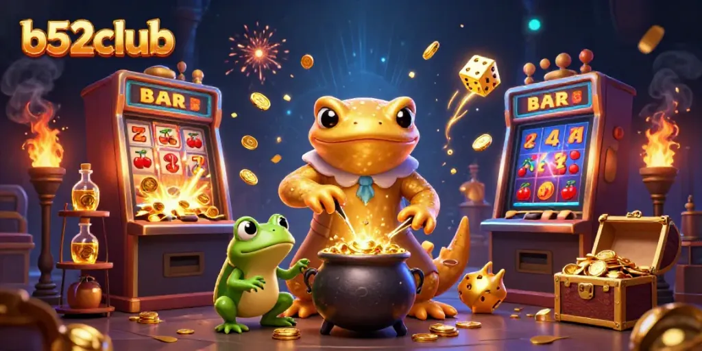 Experience thrilling gameplay at b52club, showcasing dynamic slot excitement and alchemical wonders.