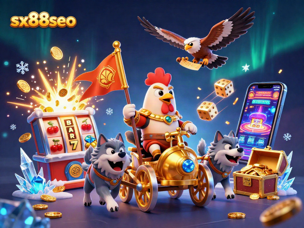 Engage in thrilling gaming action with sx88seo's vibrant casino scene featuring jackpot slots.
