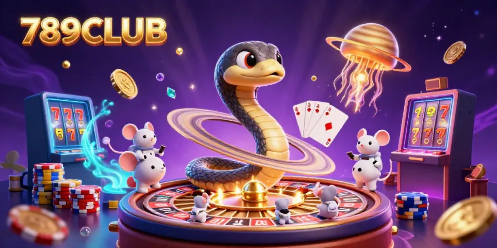 Experience thrilling gameplay with 789CLUB as tiny astronaut mice bet on a cosmic roulette.