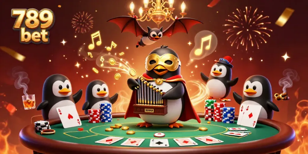 Win big at 789 bet with our vibrant casino-themed illustration displaying exciting gameplay.
