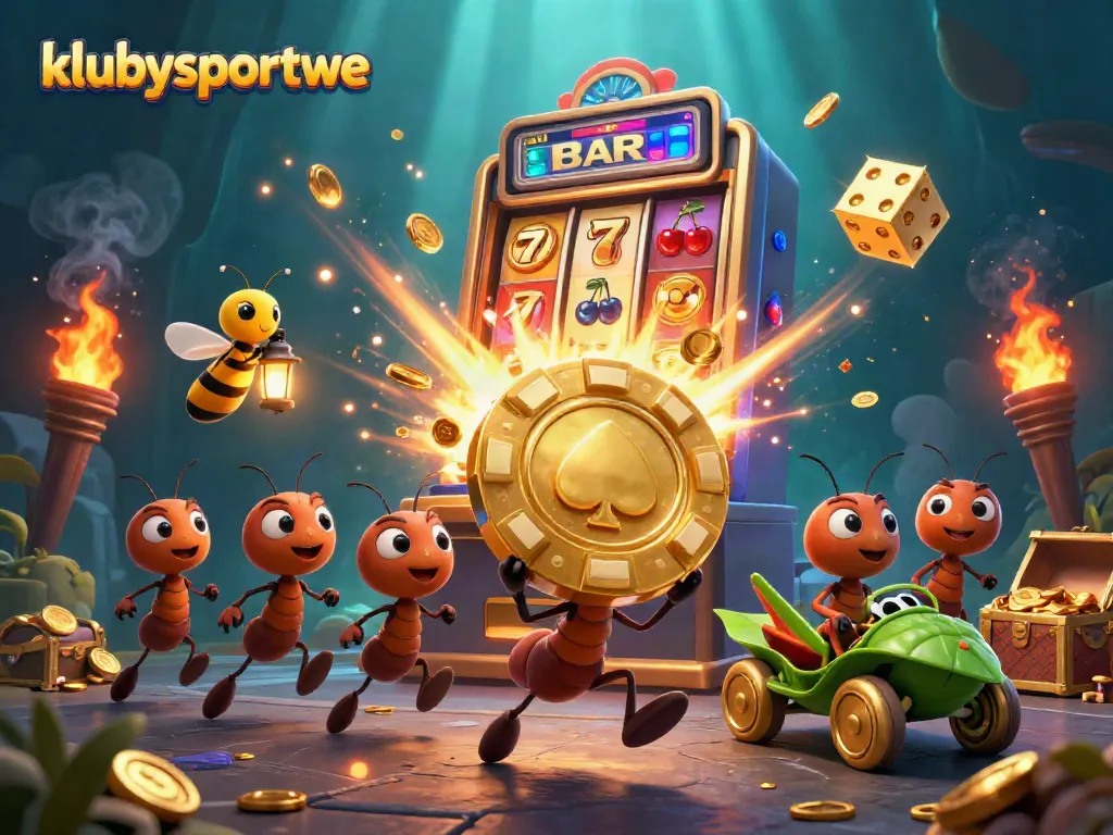 Join the ants' heist in a vibrant casino adventure with klubysportowe, featuring dynamic characters and gaming elements.